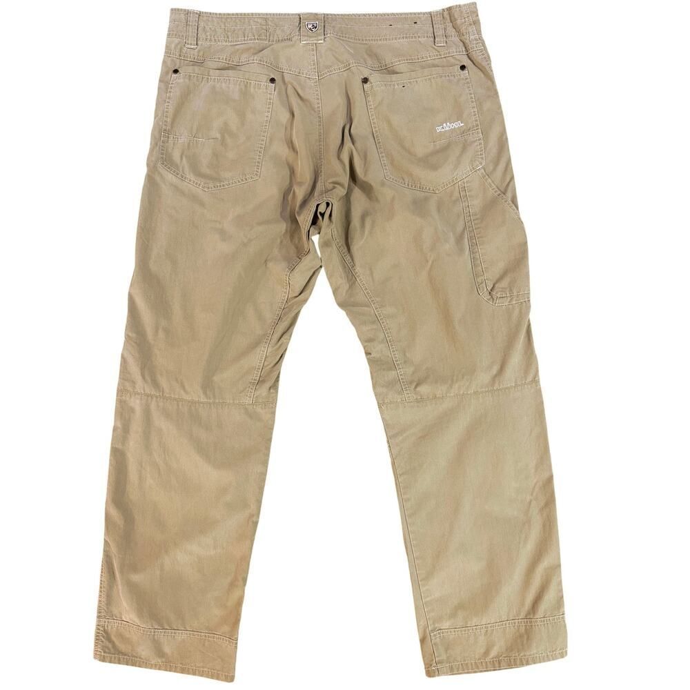 Kuhl Revolvr VTG Patina Dye Beige Pants Hiking Outdoors Gorpcore Men's 38x31 EUC
